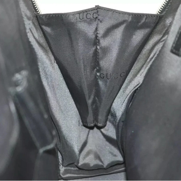 GUCCI LAPTOP BAG / BUSINESS BAG. NYLON WITH LEATHER STRAPS WITH BOX AND DUST BAG - Picture 13 of 16